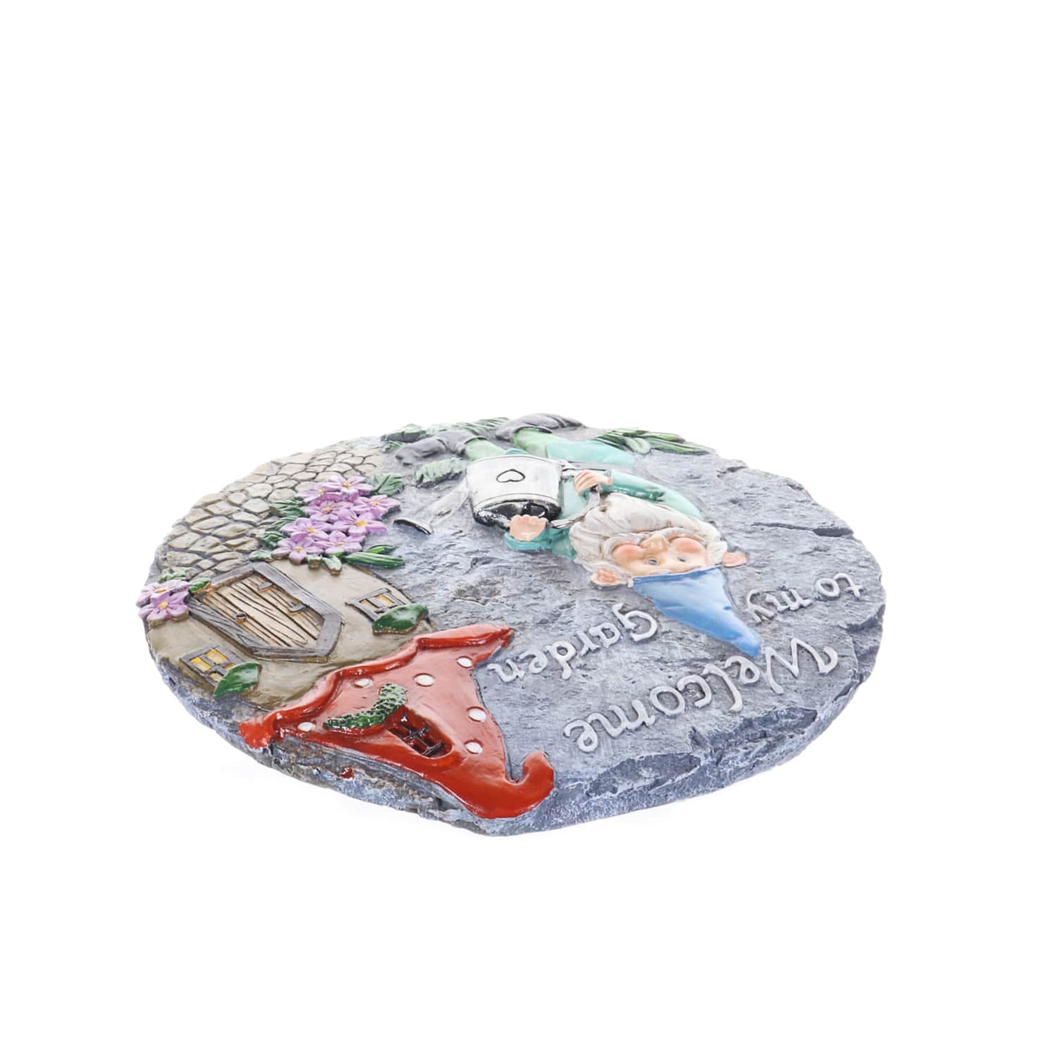 Exhart Welcome Friends Garden Gnome Stepping Stone - Thumbnail 4