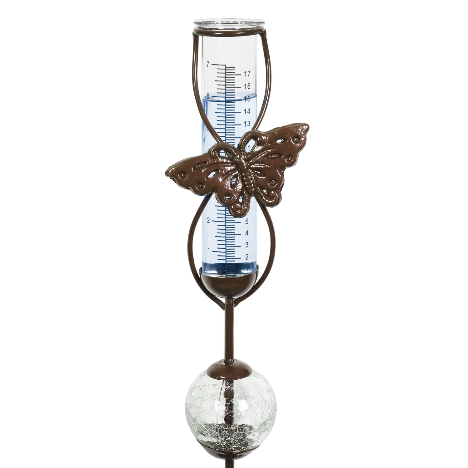 Exhart Butterfly Rain Gauge Stake