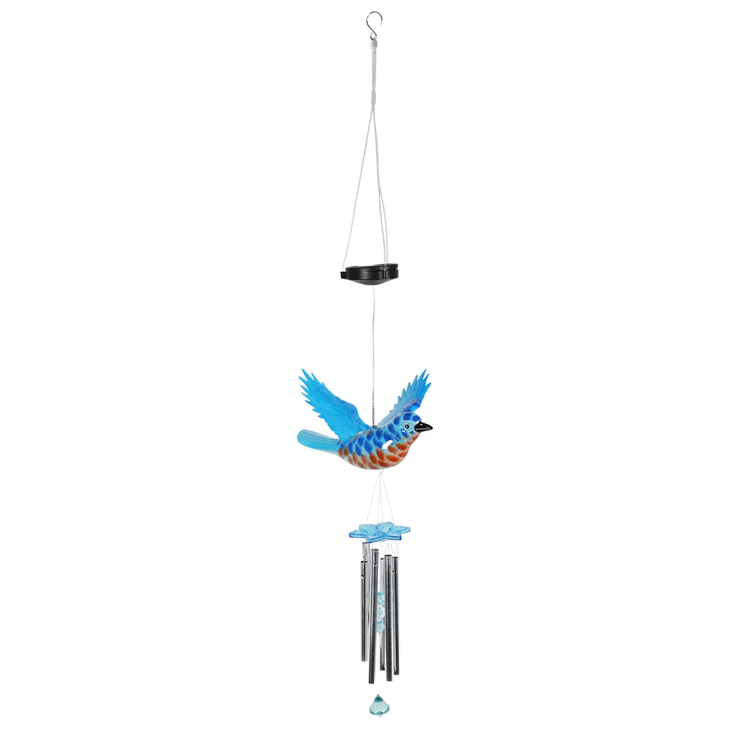 Solar WindyWings Blue Bird Wind Chime - Thumbnail 2