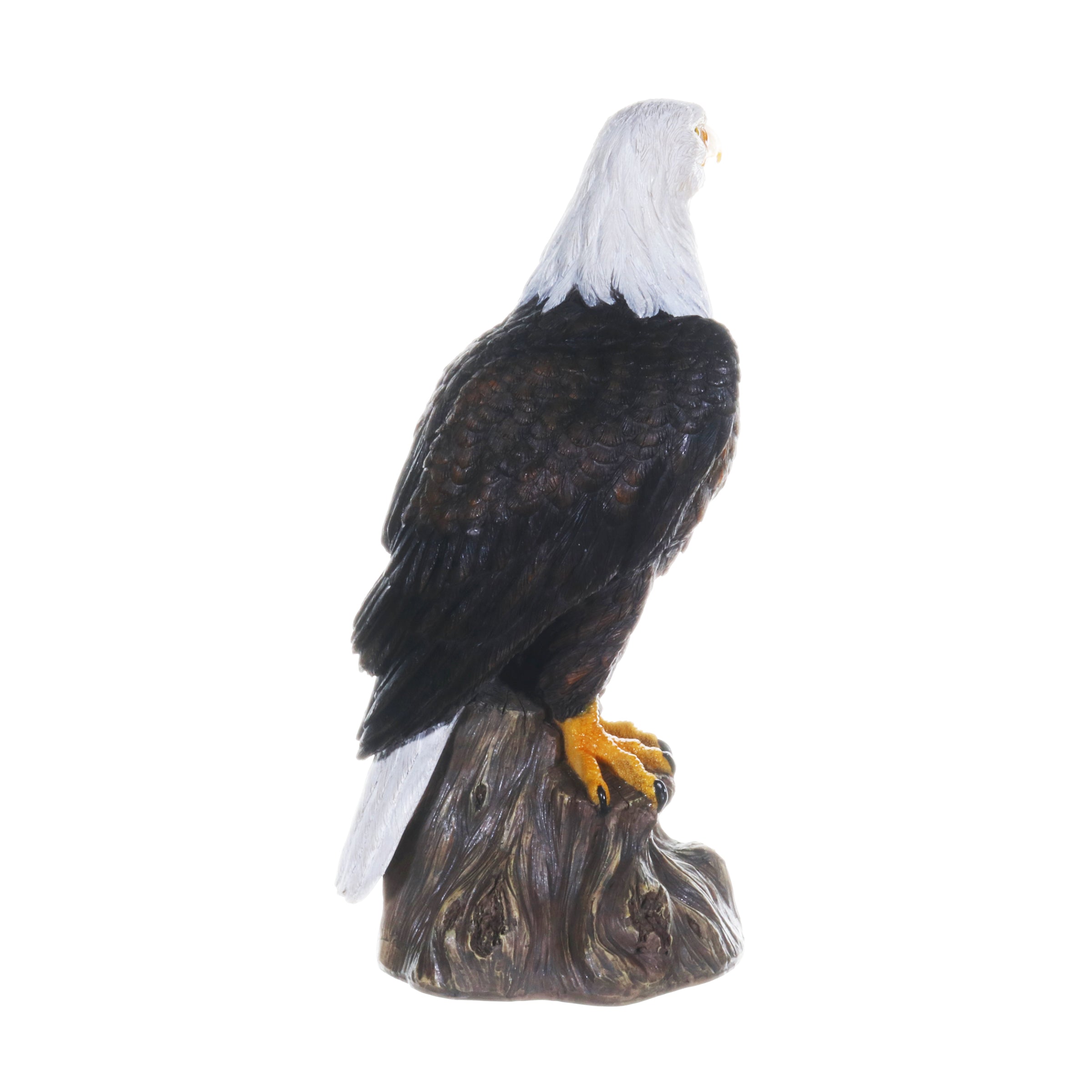 Bald Eagle on a Log Statue - Thumbnail 2