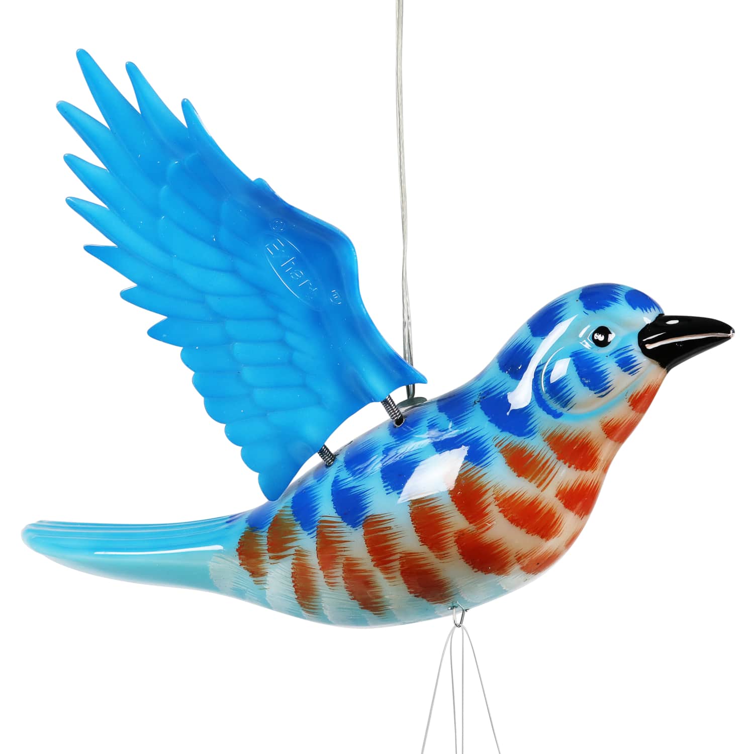 Solar WindyWings Blue Bird Wind Chime - Thumbnail 4