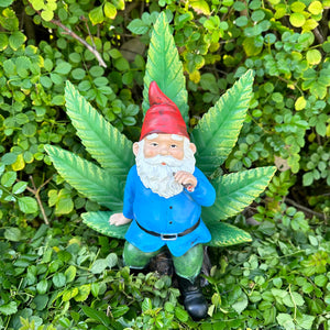 Good Time Ganja Throne LED Gnome with Timer, 12 inches | Shop Garden Decor by Exhart