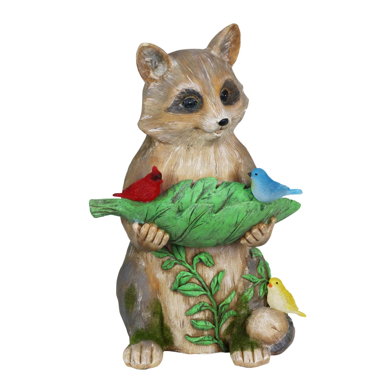 Exhart Solar Raccoon Bird Seed Holder
