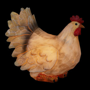 Solar Hand Painted Hen Garden Statue, 9 Inch | Shop Garden Decor by Exhart