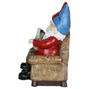 Good Time Bud Buddies Gnomes Smoking Marijuana with Light Up LEDs on a Battery Timer, Indoor or Outdoor, 10 Inch | Exhart