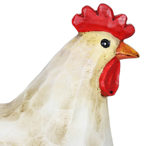 Solar Hand Painted Hen Garden Statue, 9 Inch | Shop Garden Decor by Exhart