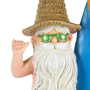 Good Time Naked Ned Surfer Garden Gnome Statue, 13 Inch | Shop Garden Decor by Exhart