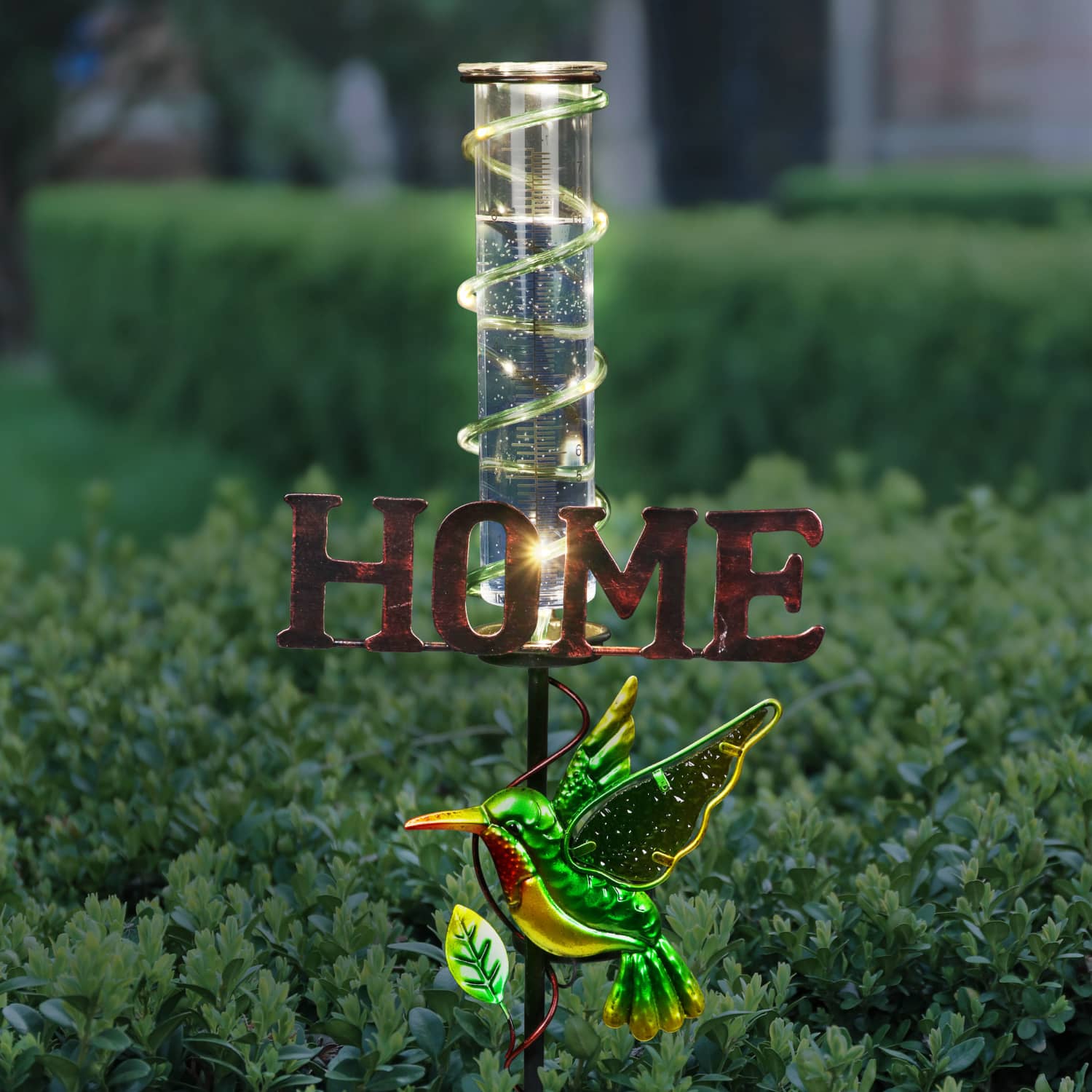 Exhart Hummingbird Rain Gauge Garden Stake - Thumbnail 5