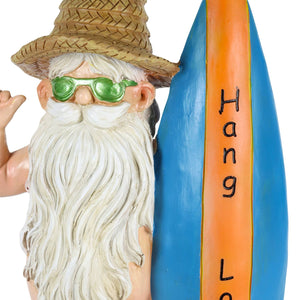 Good Time Naked Ned Surfer Garden Gnome Statue, 13 Inch | Shop Garden Decor by Exhart
