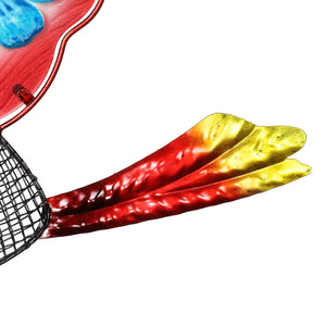 Cardinal Bird Feeder With Metal Mesh Seed Basket, 15 by 18 Inches | Shop Garden Decor by Exhart