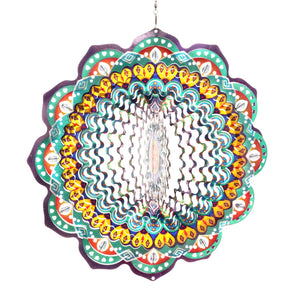 Colorful Hearts Hanging Garden Spinner with Beads, 12 Inch | Shop Garden Decor by Exhart