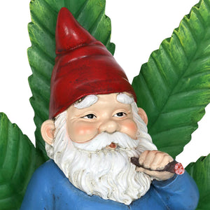 Good Time Ganja Throne LED Gnome with Timer, 12 inches | Shop Garden Decor by Exhart