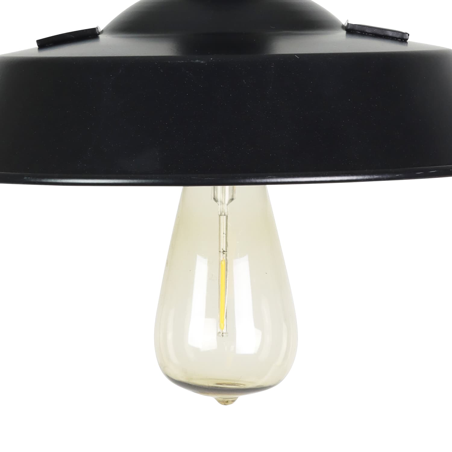 Solar Black Metal Retro Industrial Hanging Light - Thumbnail 5