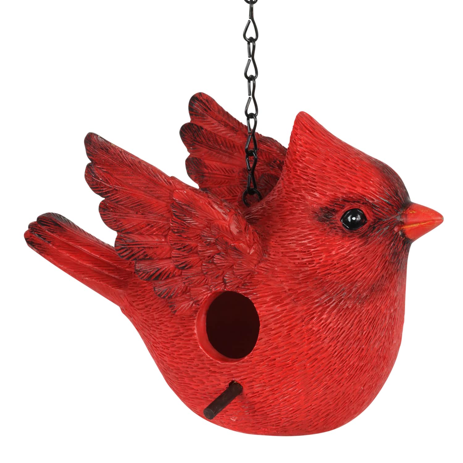 Red Cardinal Hand Painted Bird House
