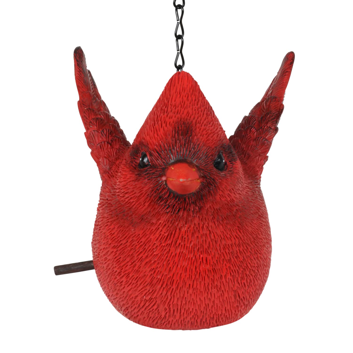 Red Cardinal Hand Painted Bird House - Thumbnail 3