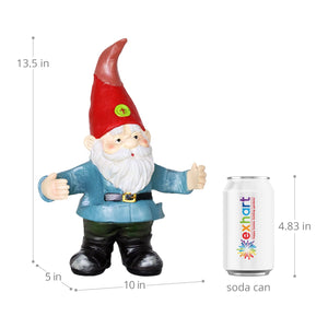 Good Time Double Fisting Two Can Timmy Gnome Garden Statue, 13 Inch | Shop Garden Decor by Exhart