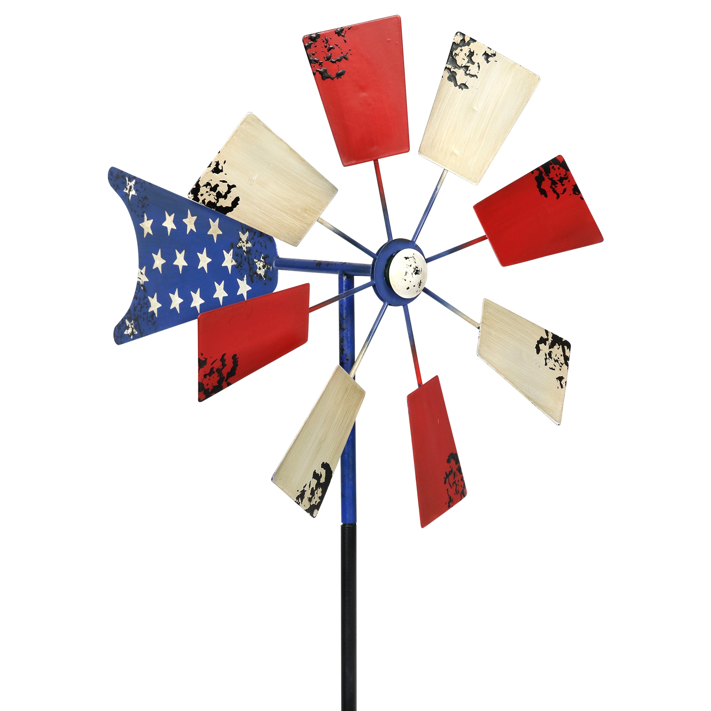 Exhart Windmill Kinetic Spinner Garden Stake - Thumbnail 2