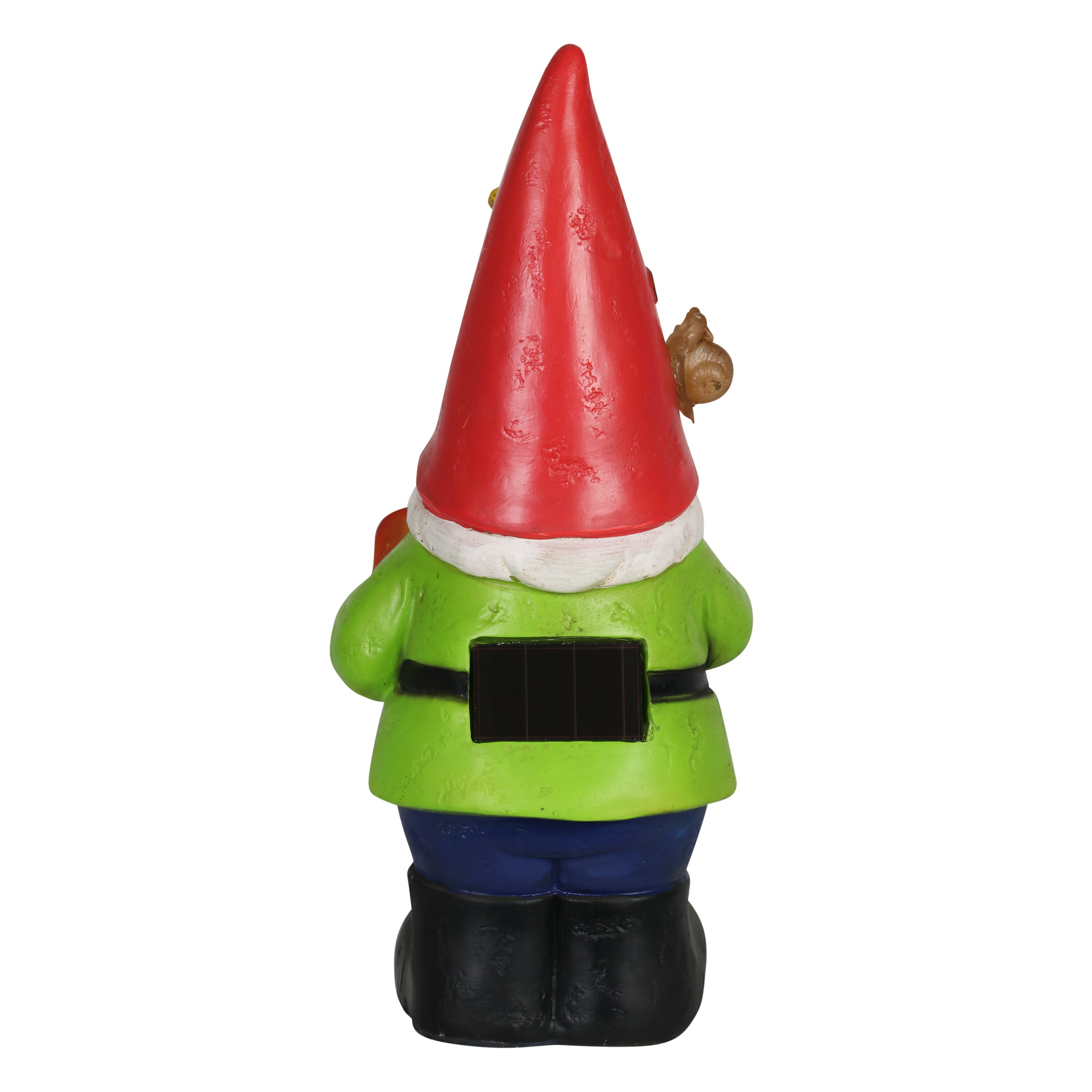 Solar Red Hat Roy Garden Gnome Statue with Shovel, 10 Inch | Shop Garden Decor by Exhart