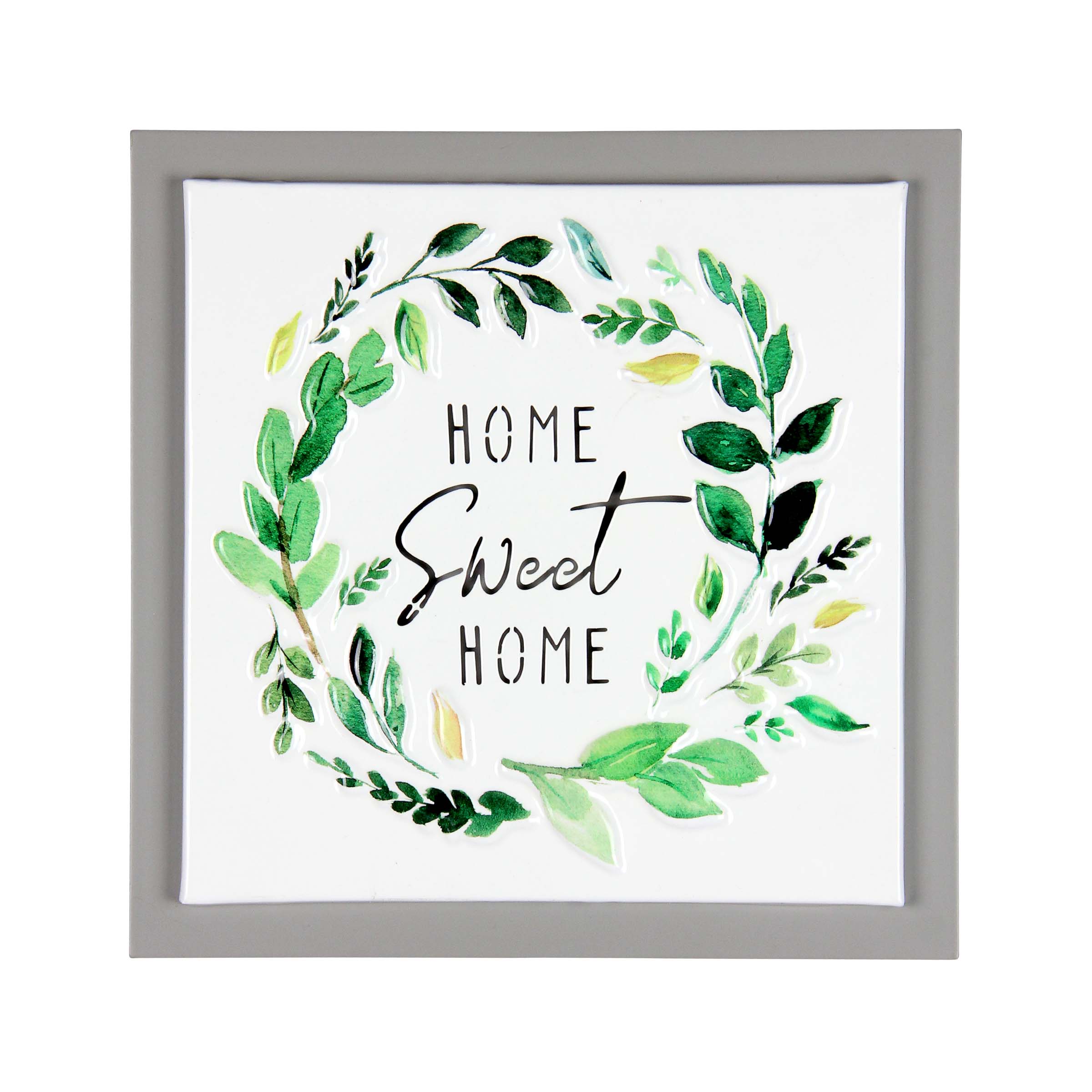 Home Sweet Home Framed Metal Hanging Wall Décor