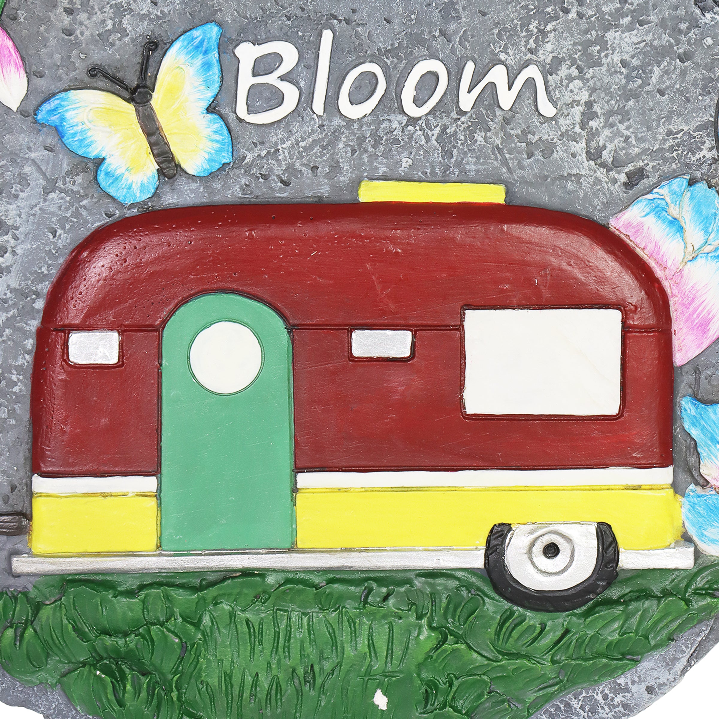 Vintage Trailer Garden Stepping Stone "Live Life in Full Bloom" - Thumbnail 5