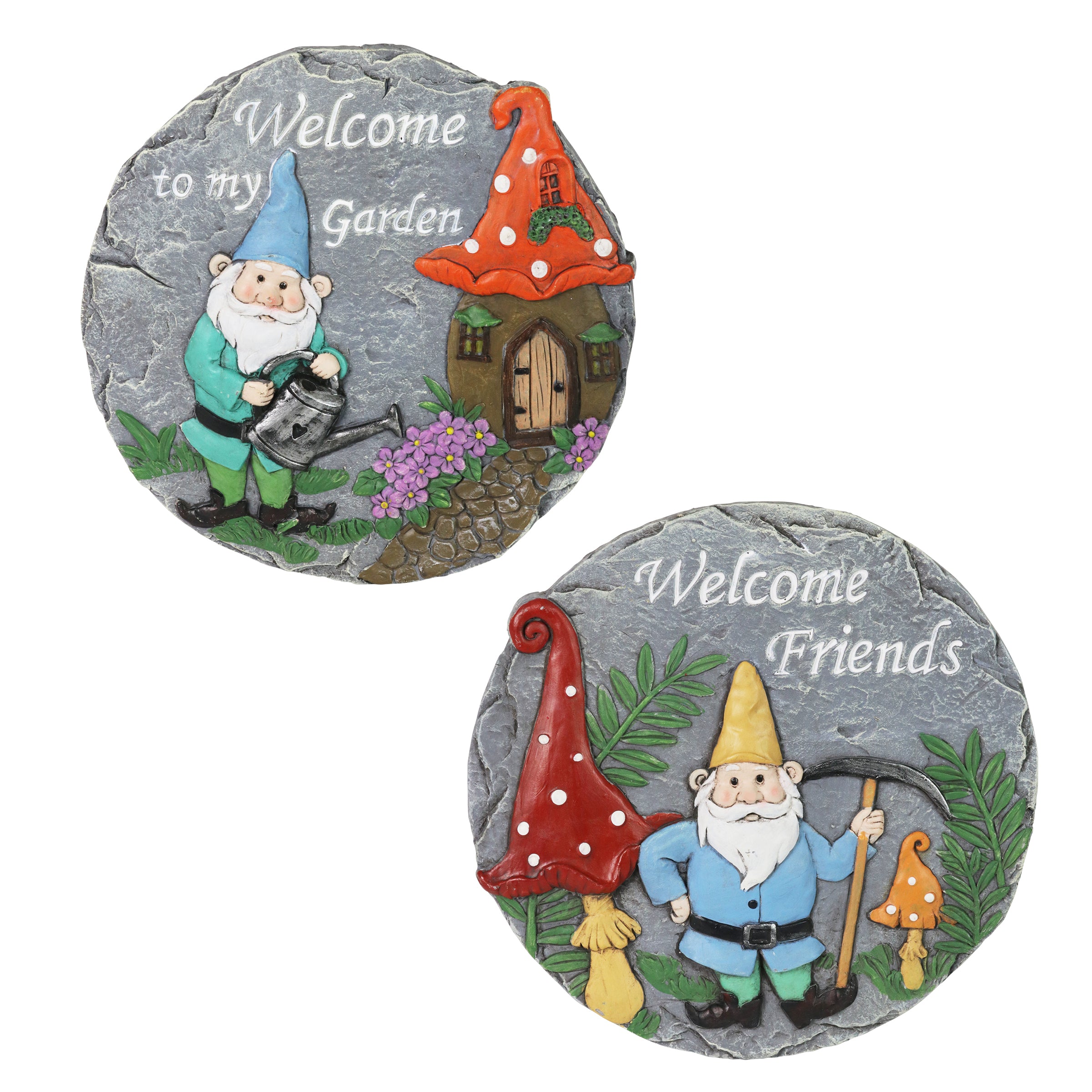 Exhart Gnome Welcome Stepping Stones - Thumbnail 4