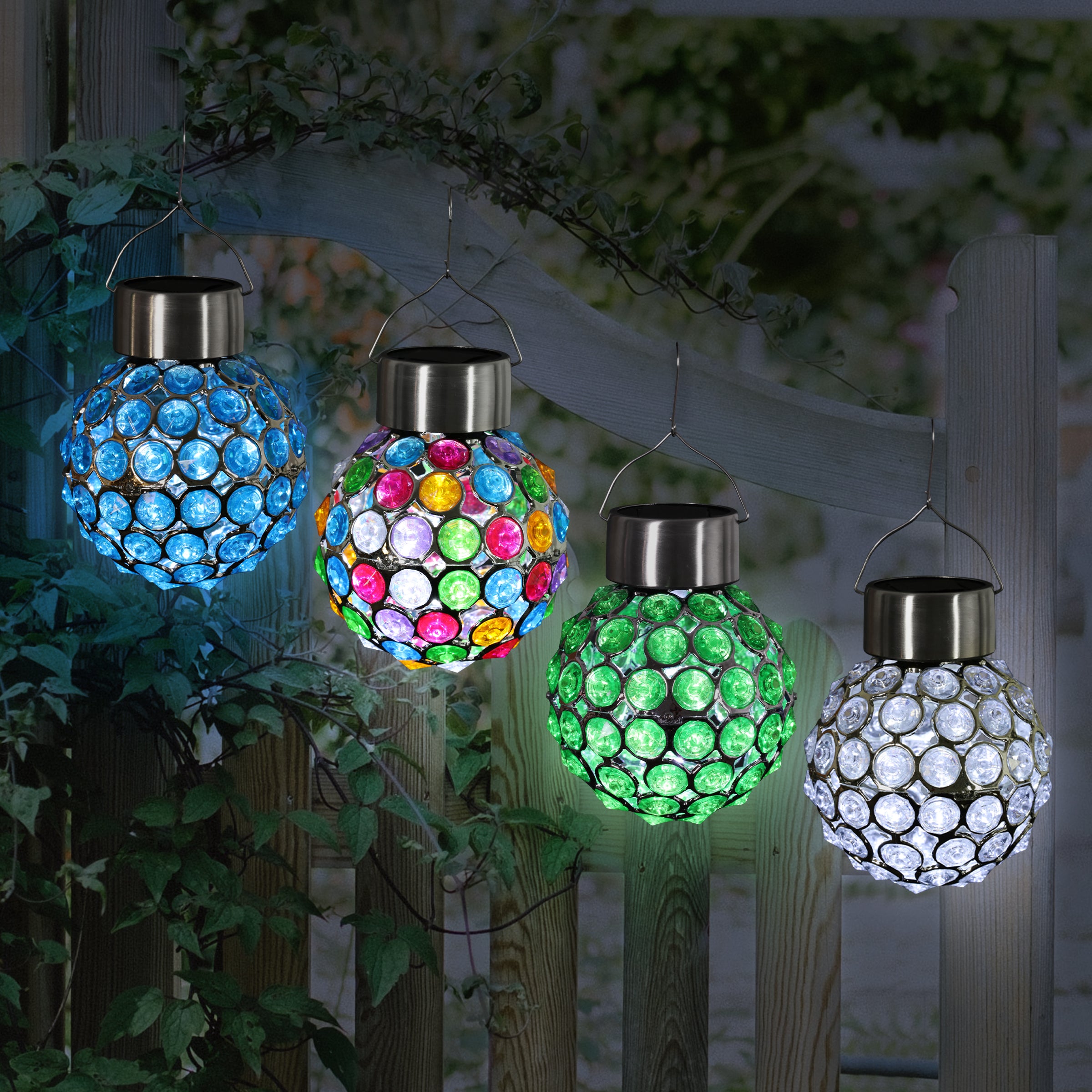 Solar Hanging Acrylic Ball Lights - Thumbnail 5