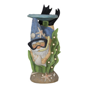 Good Time Solar Snorkeling Gnome Garden Statue, 18 Inches Tall | Shop Garden Decor by Exhart