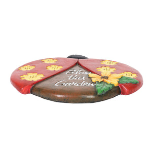 Red Ladybug Bless This Garden Cement Stepping Stone, 9.5 Inches | Shop Garden Decor by Exhart