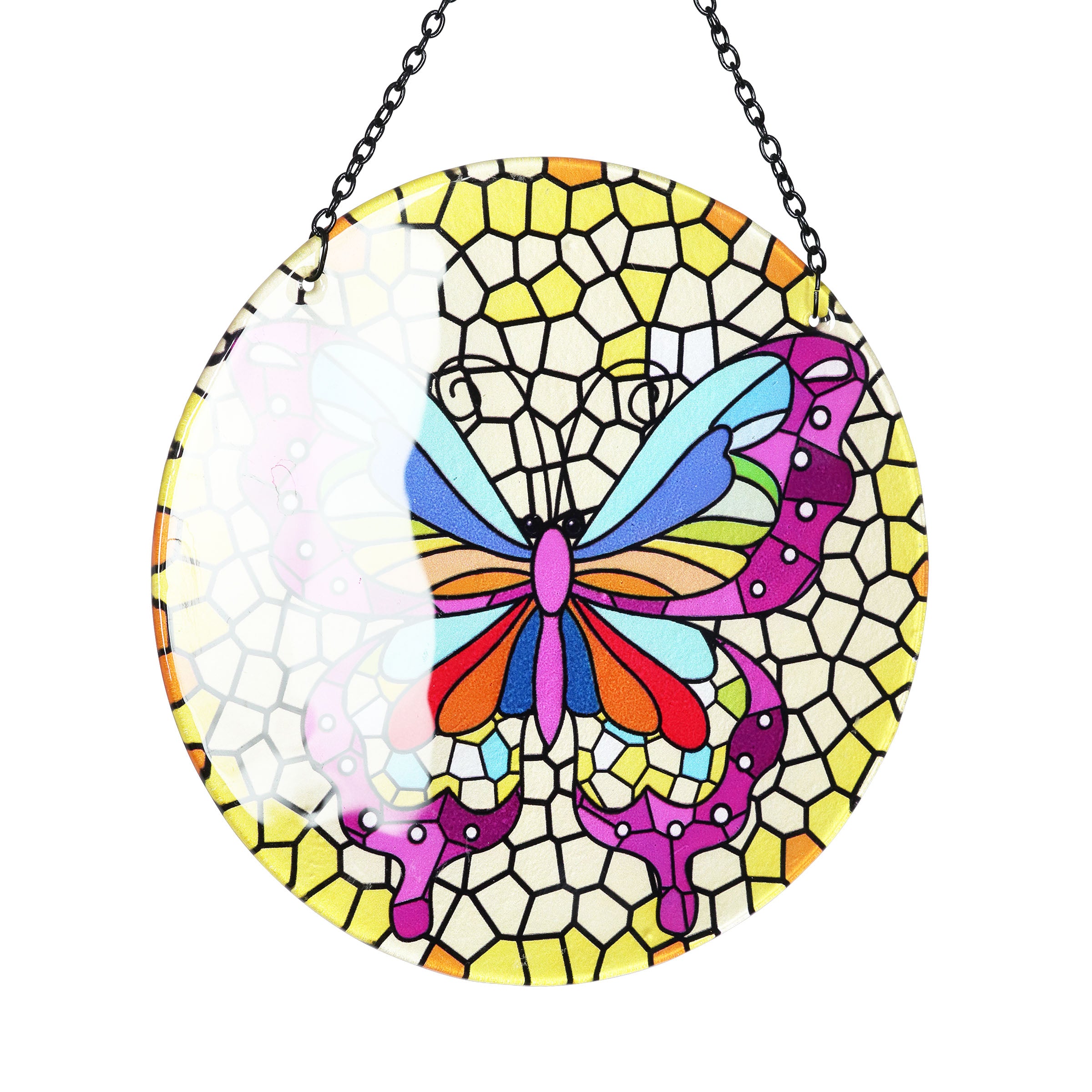 Hanging Mosaic Butterfly Suncatcher - Thumbnail 5