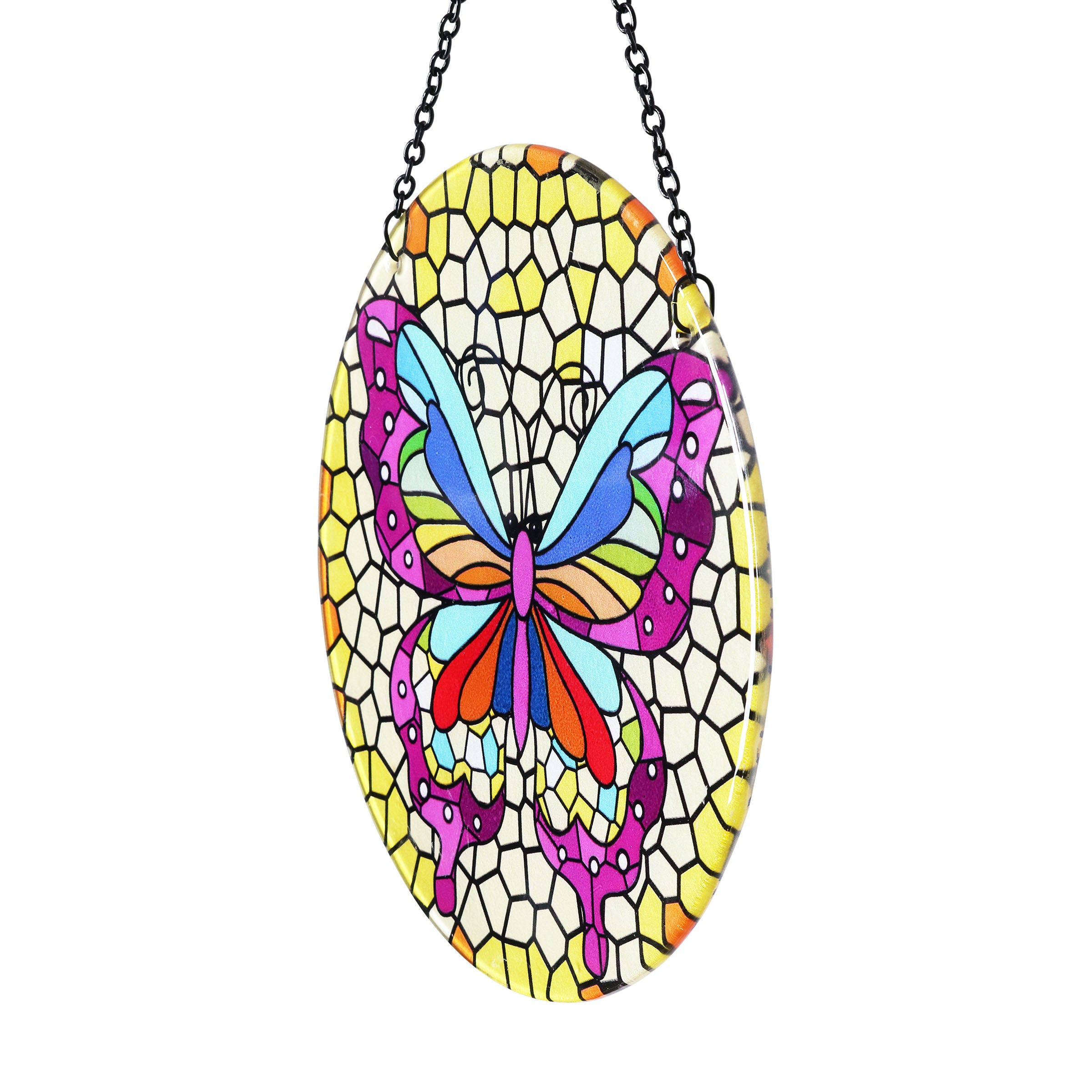 Hanging Mosaic Butterfly Suncatcher - Thumbnail 3