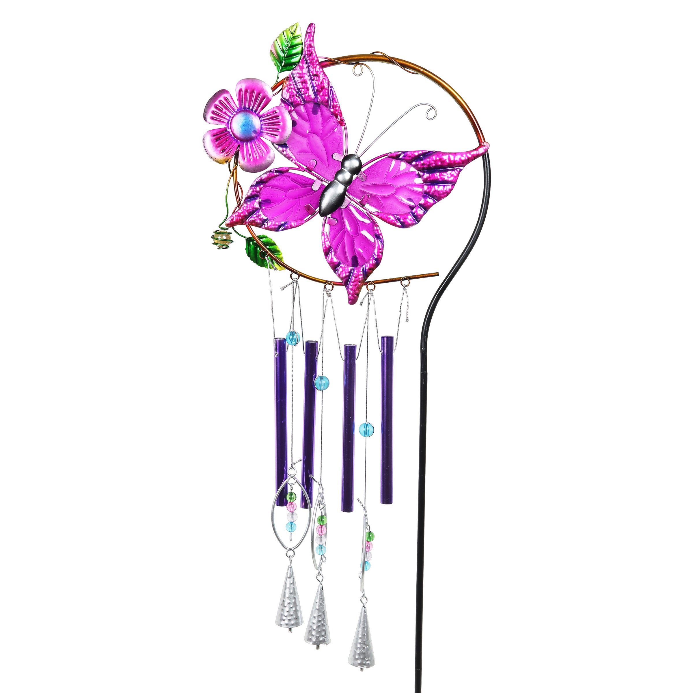 Exhart Butterfly Wind Chime Garden Stake - Thumbnail 3