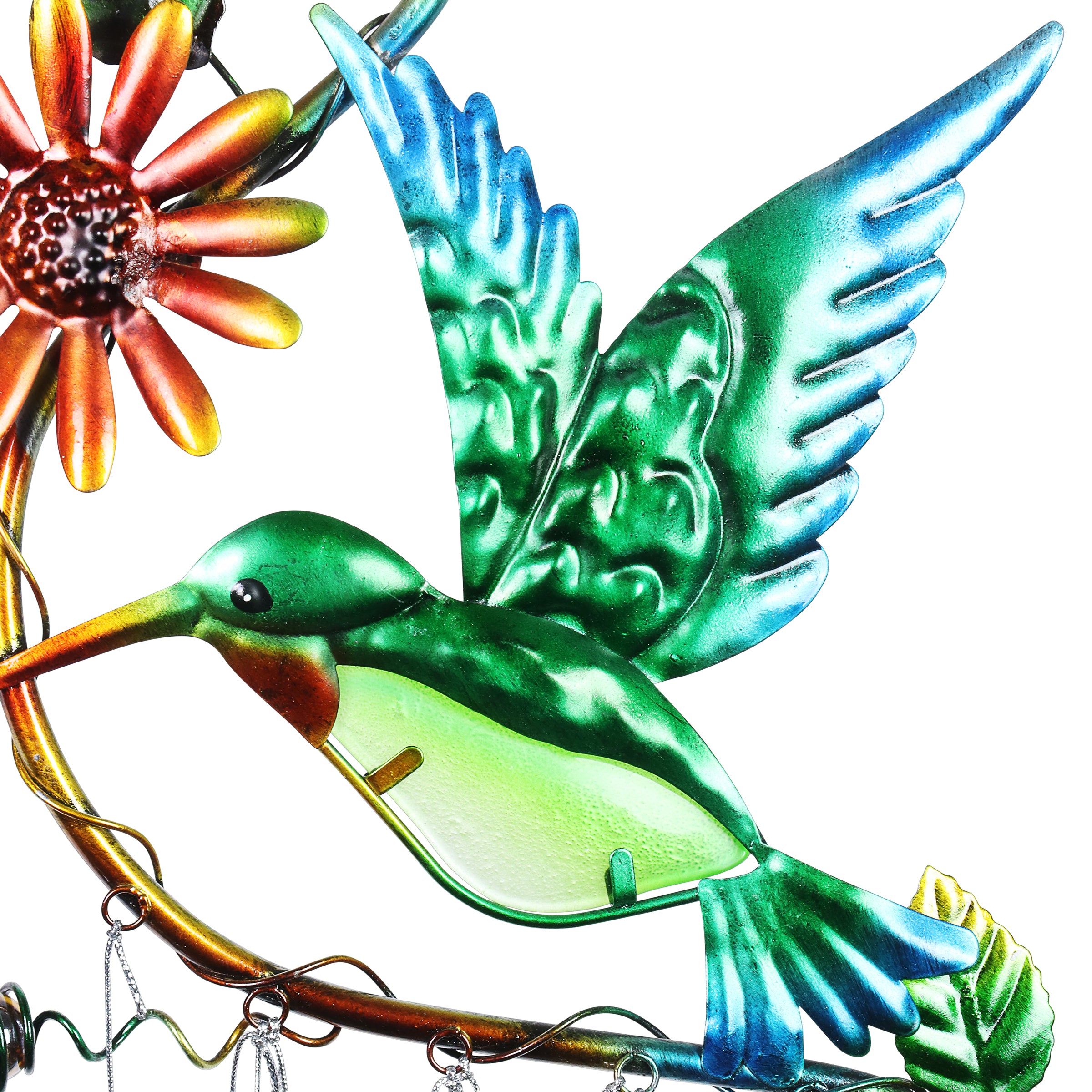 Exhart Hummingbird Wind Chime Garden Stake - Thumbnail 5