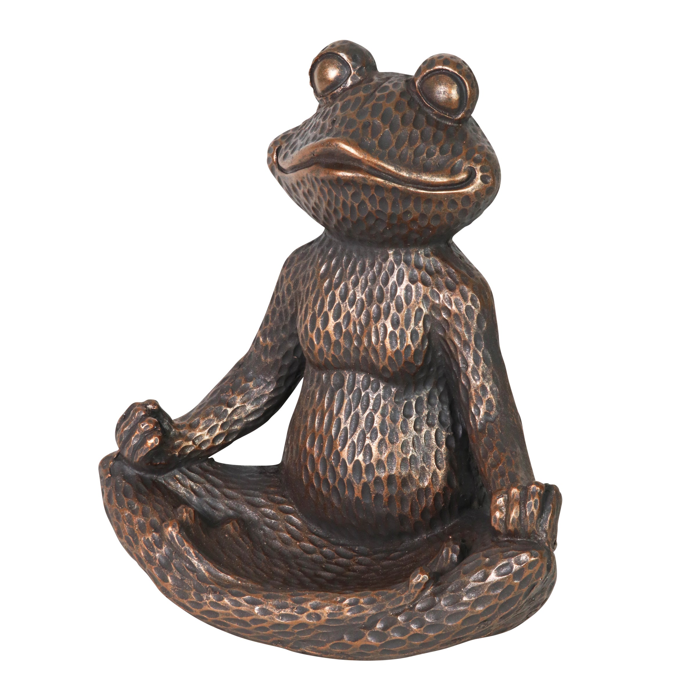 Meditating Yoga Frog Bird Feeder or Decorative Bowl - Thumbnail 3