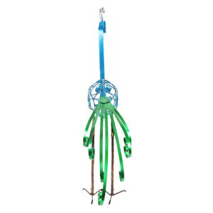 Metal Filigree Blue Bird with Green Tail Garden Statue, 28 Inch | Shop Garden Decor by Exhart