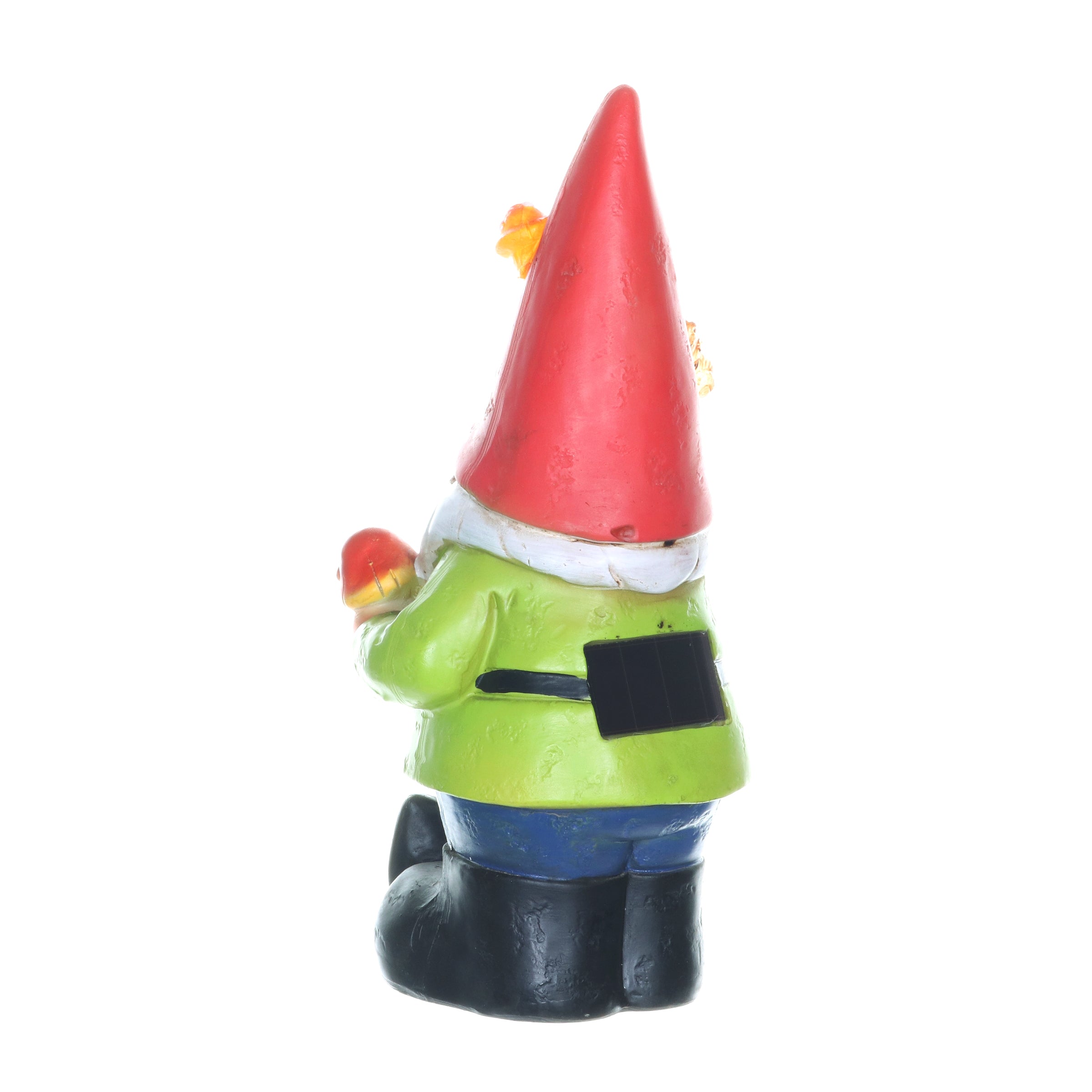 Solar Red Hat Roy Garden Gnome Statue with Shovel, 10 Inch | Shop Garden Decor by Exhart
