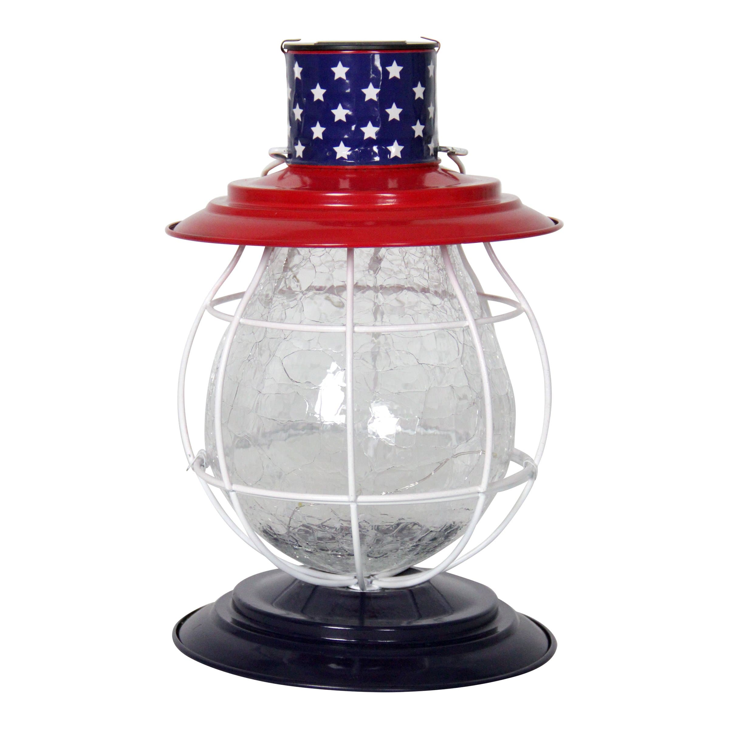 Solar Firefly Patriotic Accent Lantern