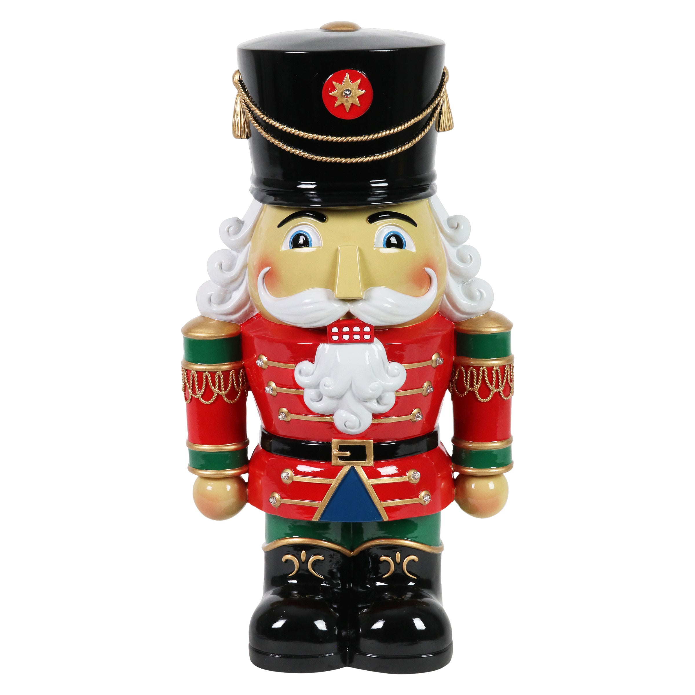 Hand Painted Nutcracker Soldier with LED Uniform - Thumbnail 2