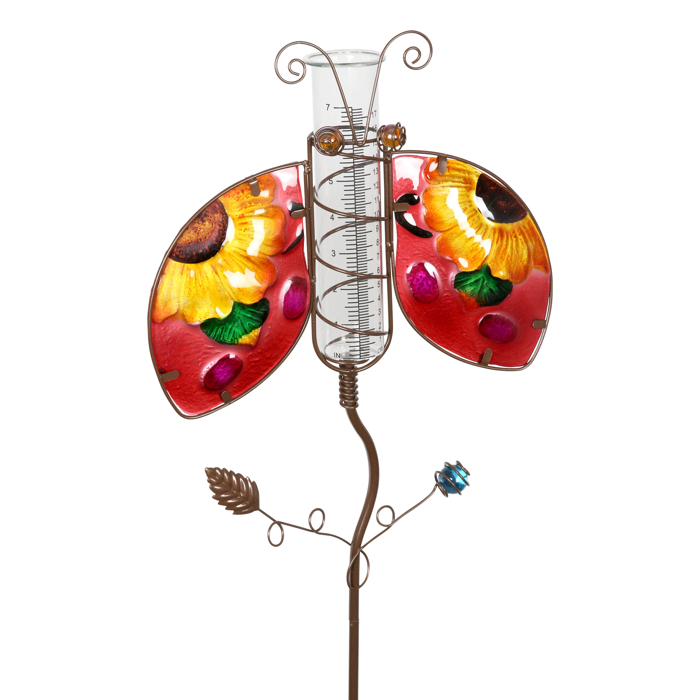 Exhart Ladybug Rain Gauge Garden Stake - Thumbnail 4