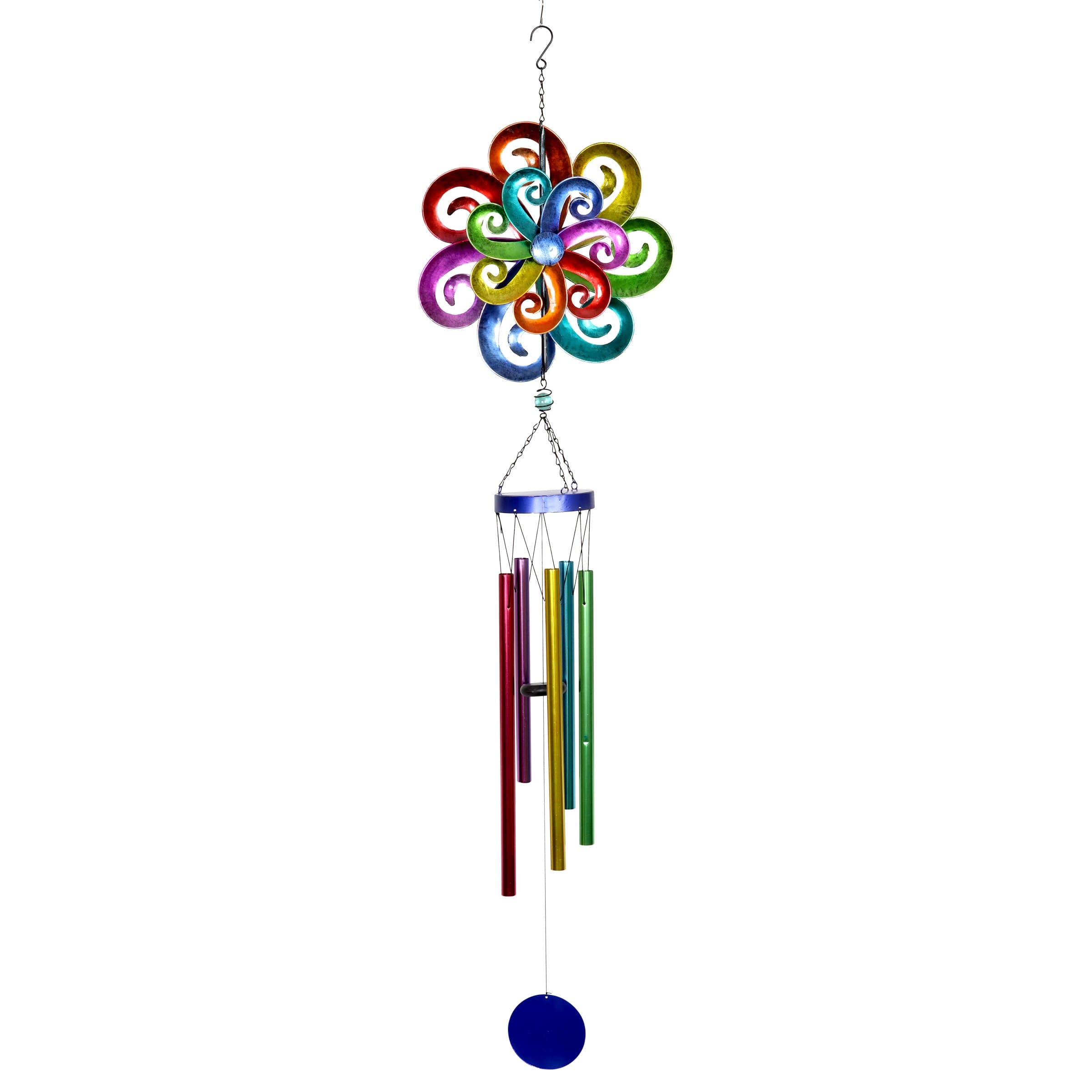 Rainbow Waves Double Wind Spinner Wind Chime