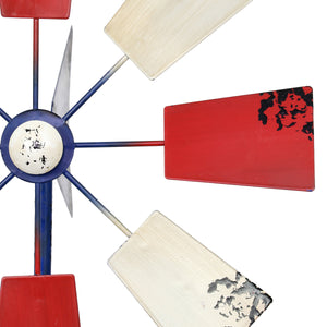 Patriotic Windmill Kinetic Spinner Garden Stake, 12 by 54 Inches | Shop Garden Decor by Exhart