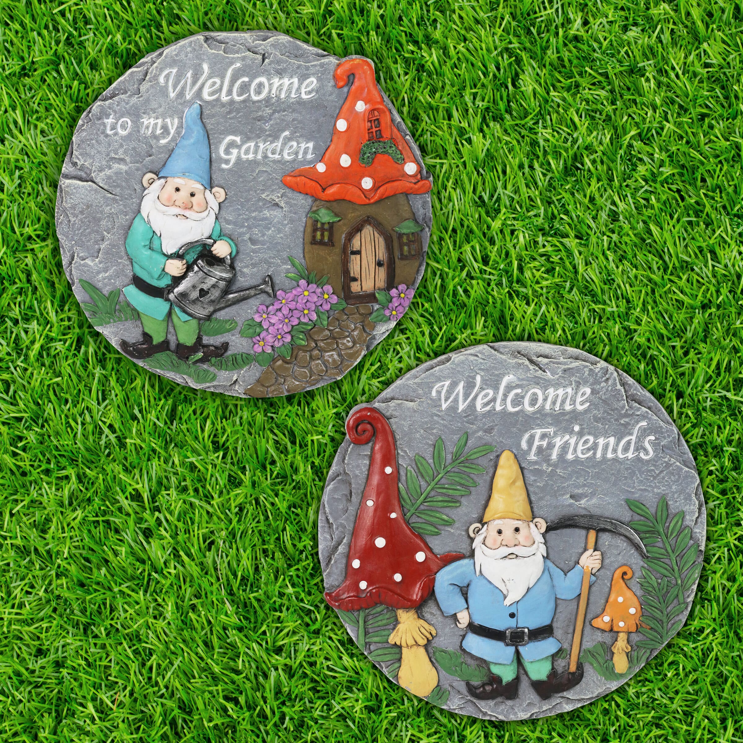 Exhart Gnome Welcome Stepping Stones - Thumbnail 3