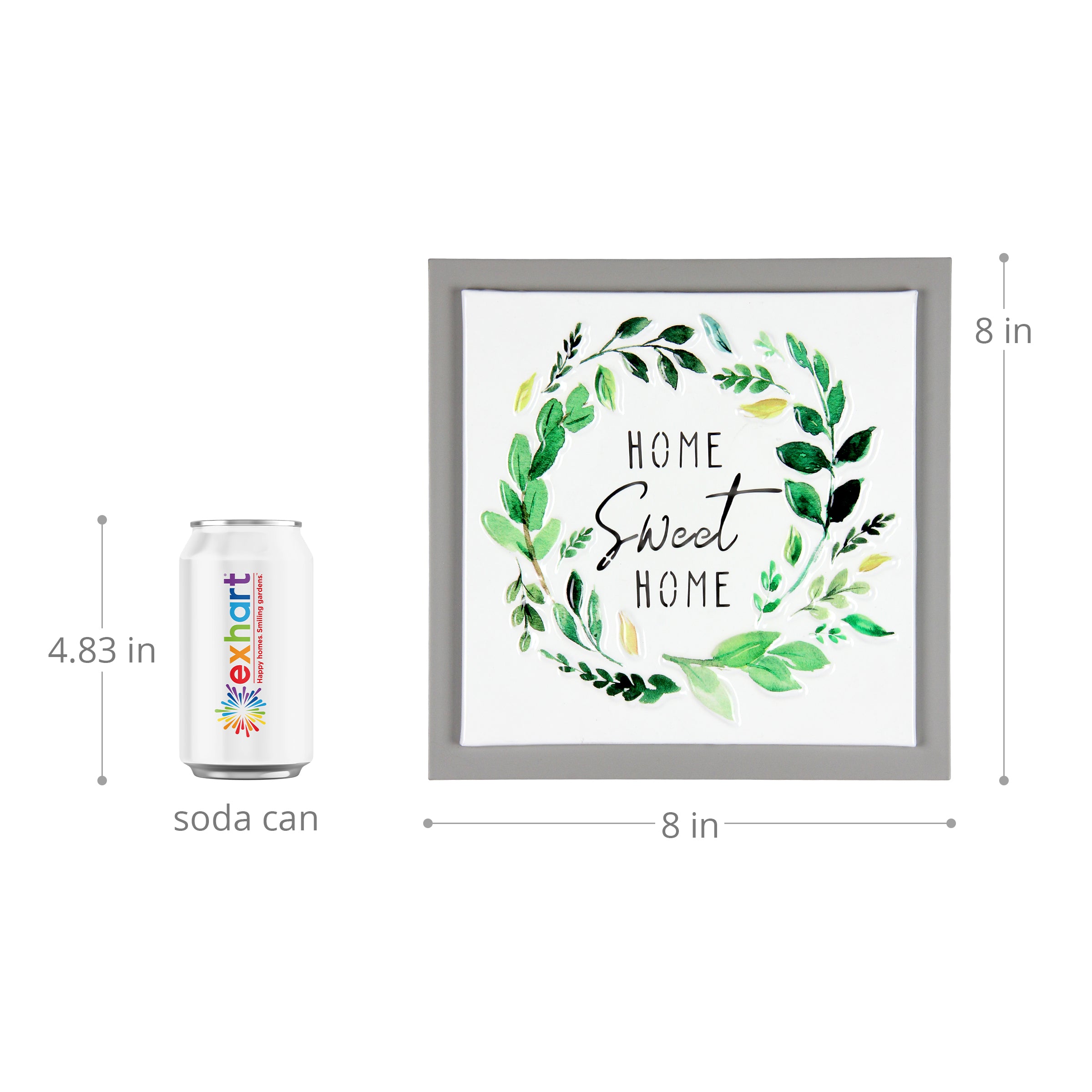 Home Sweet Home Framed Metal Hanging Wall Décor - Thumbnail 5