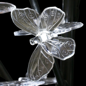 Solar Butterfly Branch Garden Stake with Twenty LED Lights, 13 by 38 Inches | Shop Garden Decor by Exhart