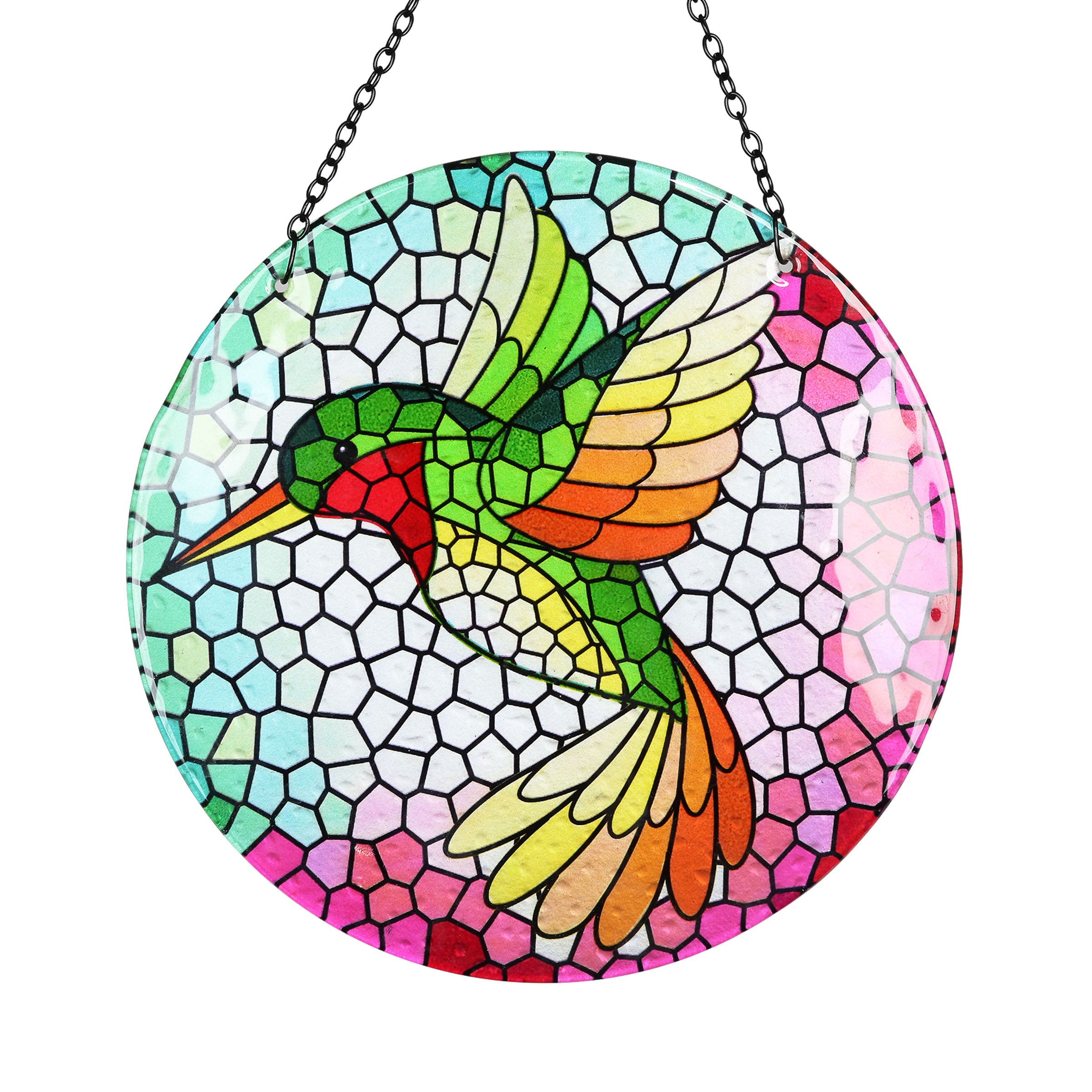 Hanging Mosaic Hummingbird Suncatcher