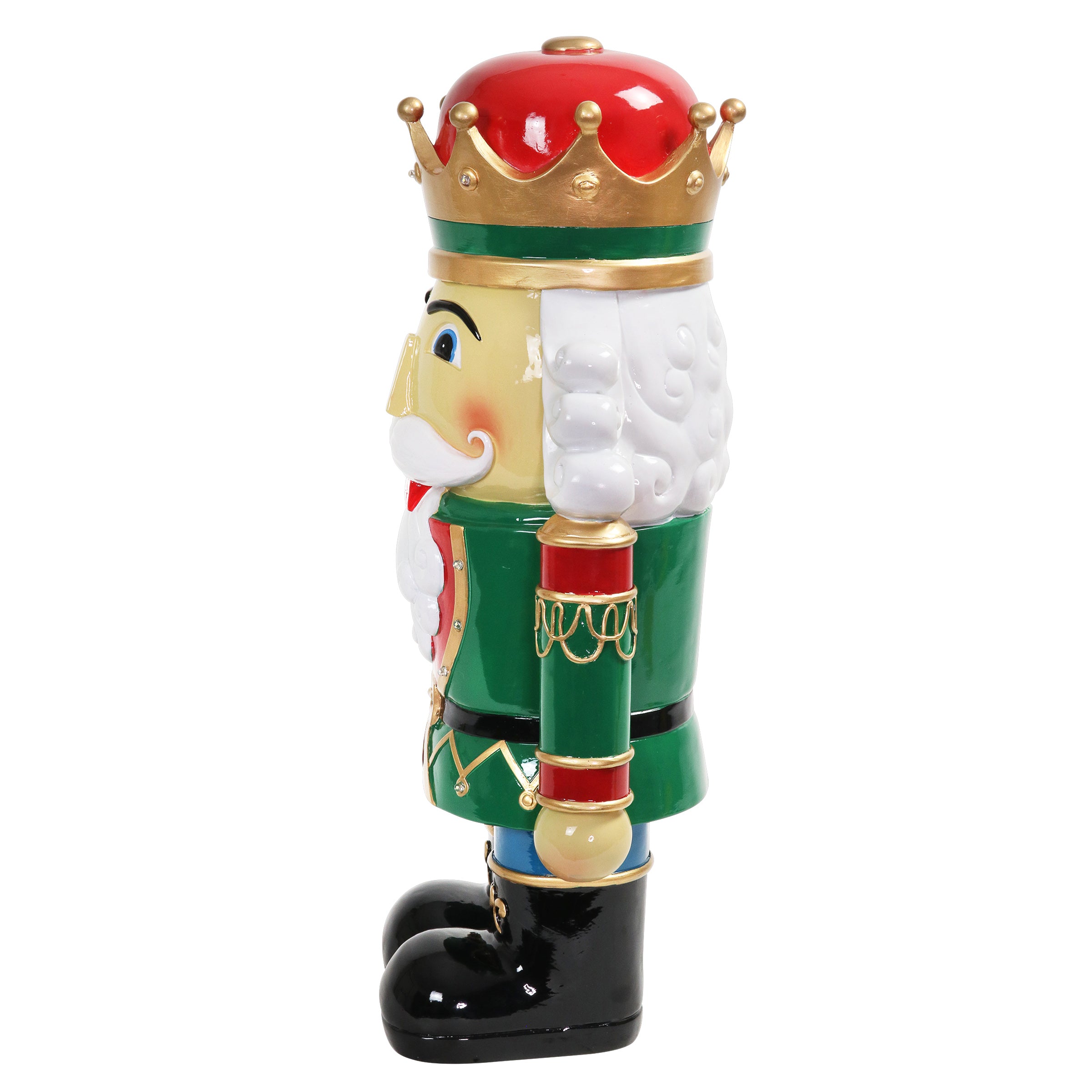 Hand Painted Nutcracker Soldier with LED Uniform - Thumbnail 5