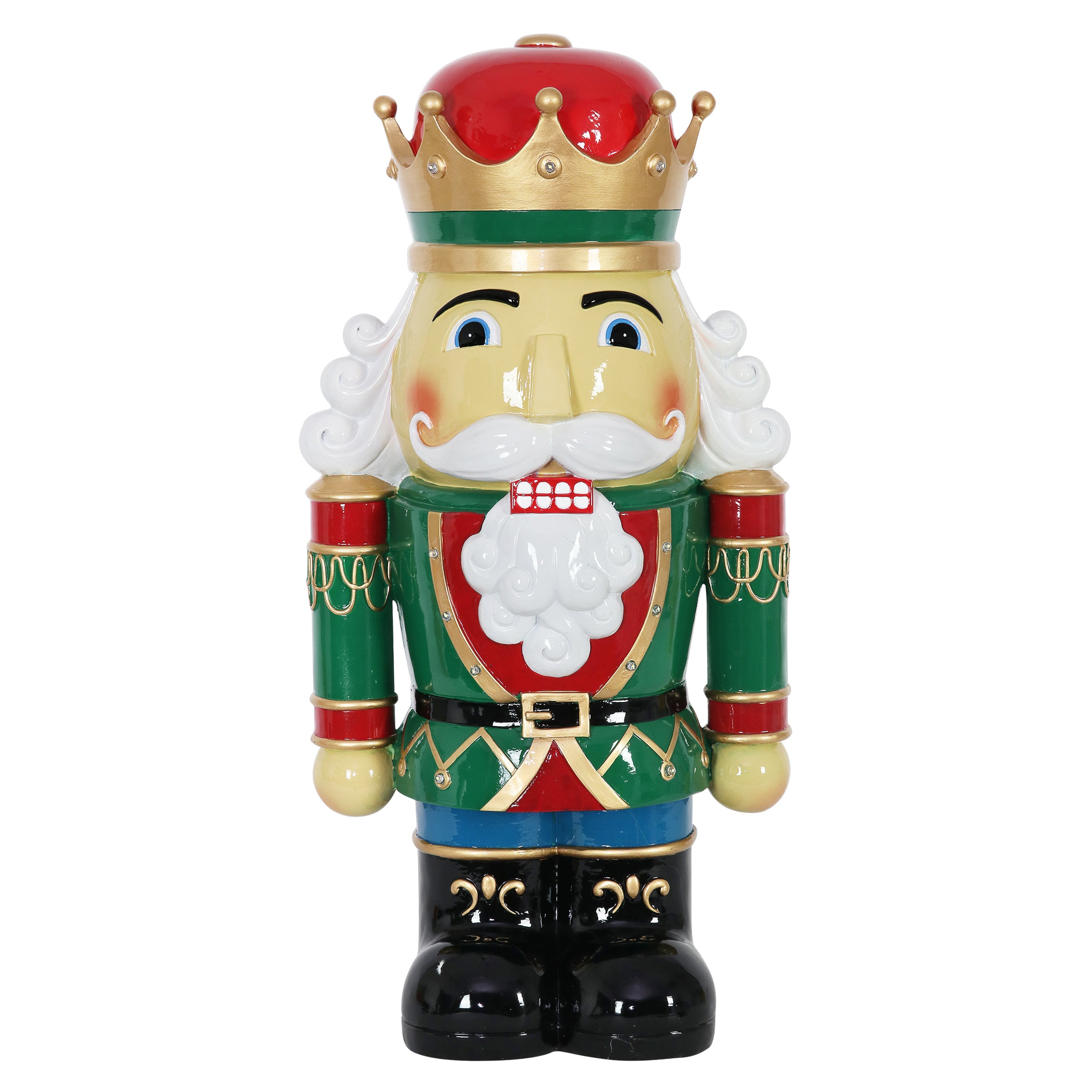Hand Painted Nutcracker Soldier with LED Uniform