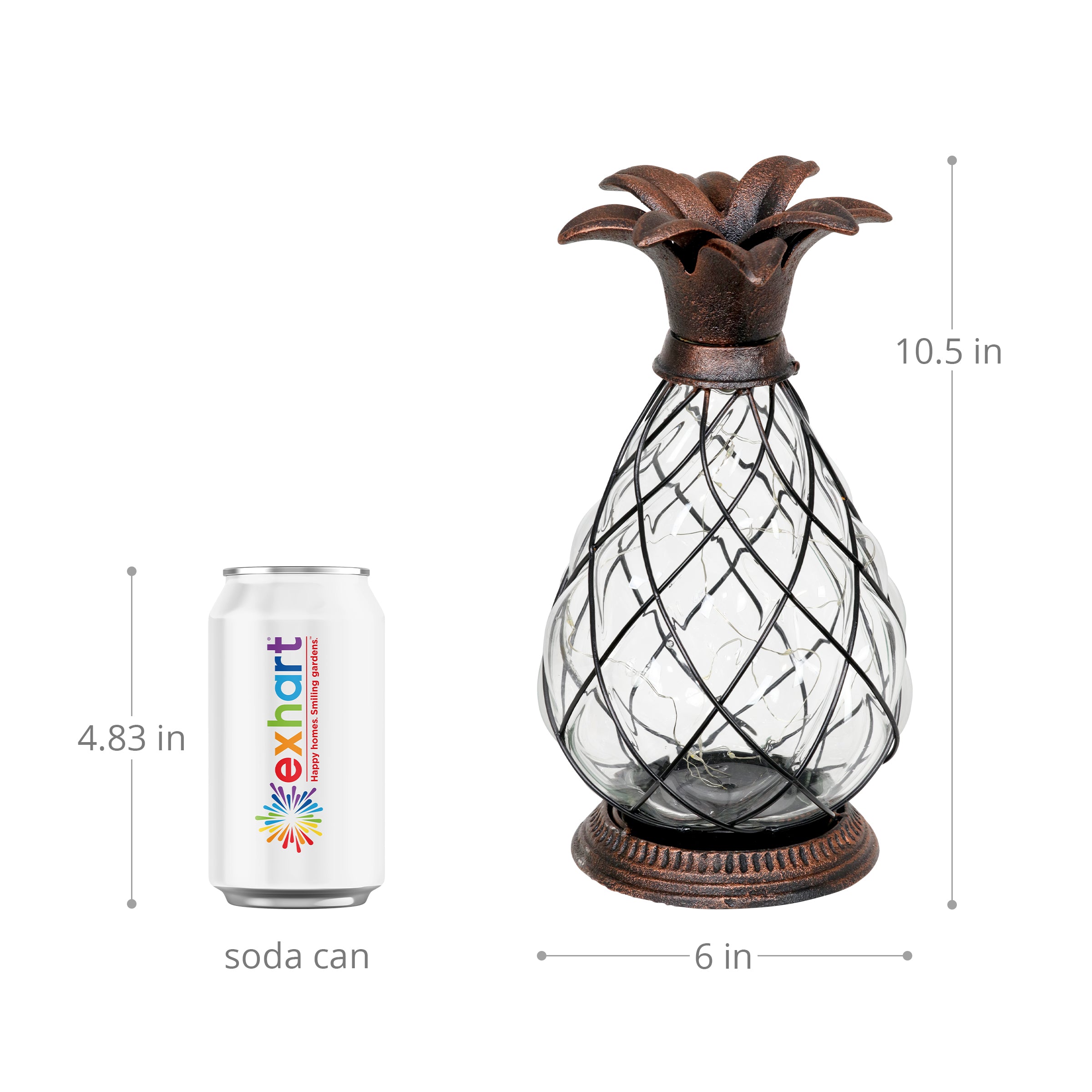 Solar Pineapple Lantern in Bronze - Thumbnail 4