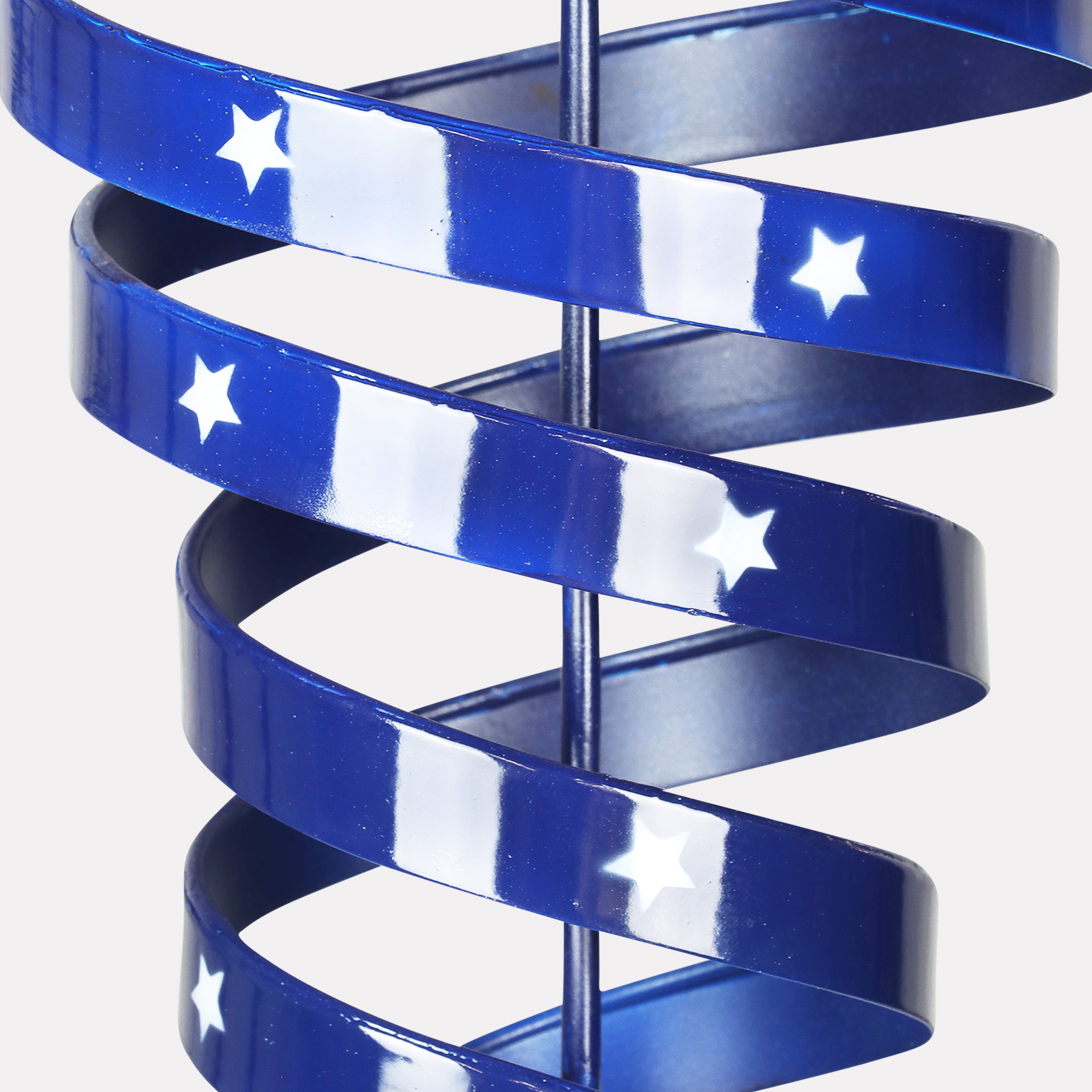 Patriotic Stripes and Stars Hanging Metal Spinner - Thumbnail 3