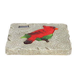 Solar Cardinal Stepping Stone, 10 Inch | Shop Garden Decor by Exhart