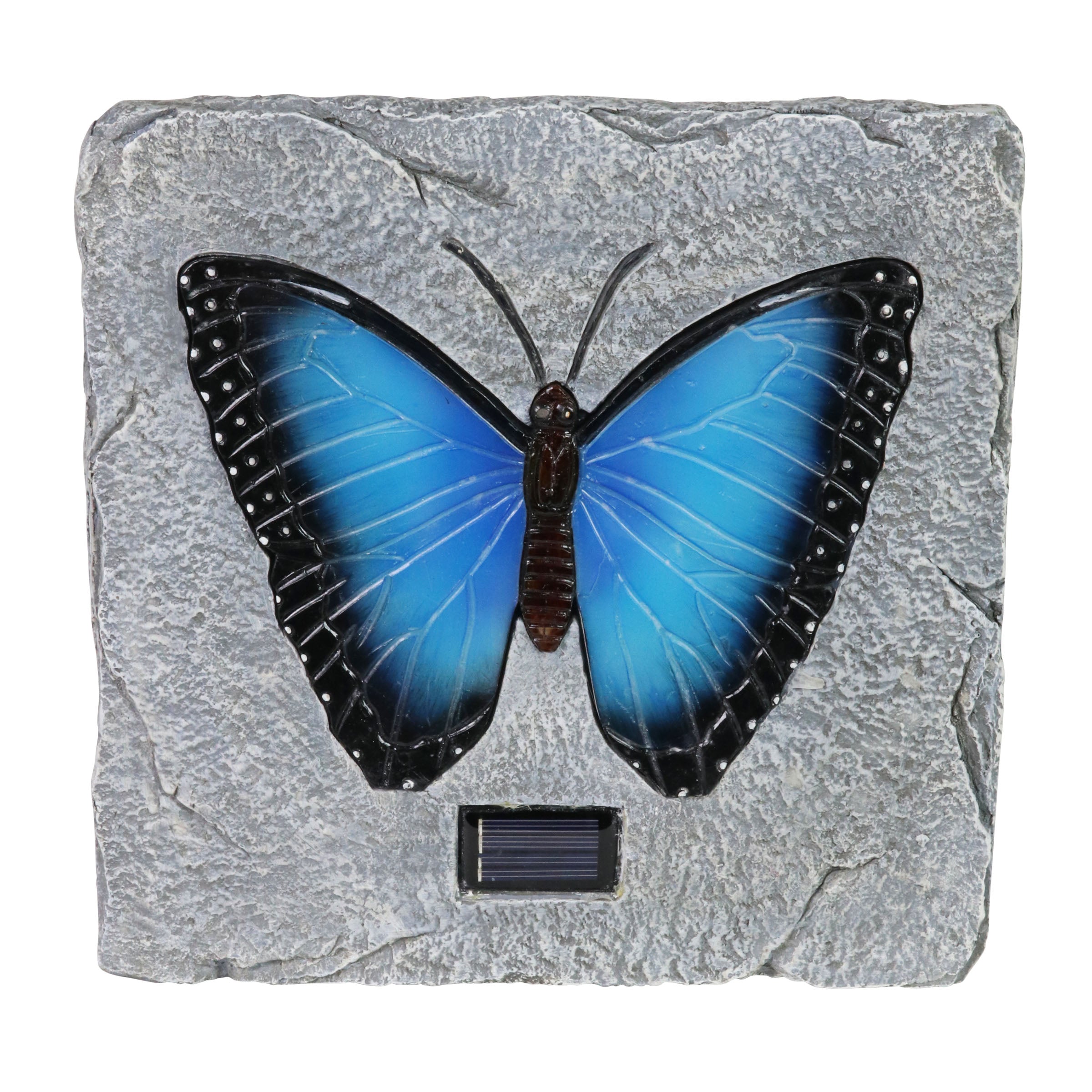 Solar Blue Butterfly Stepping Stone